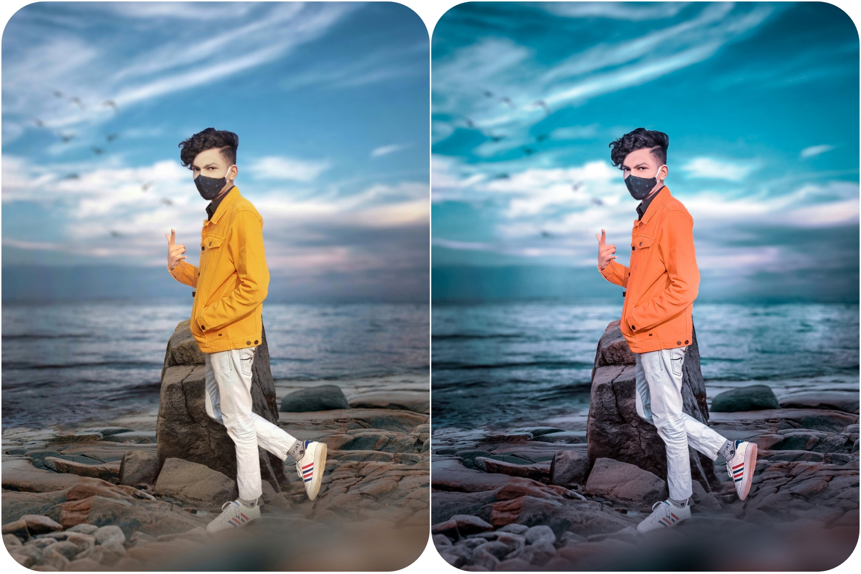 Portrait hollywood lightroom preset before and after 