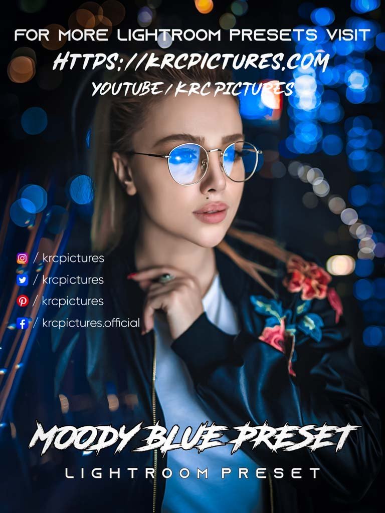 Moody blue lightroom preset free download
