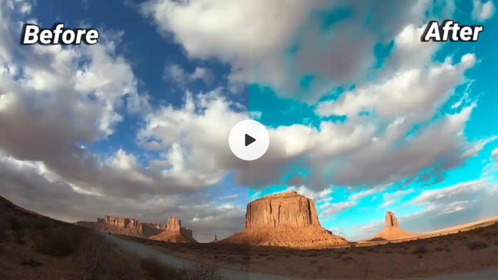 Lightroom sky preset video editing