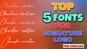 Read more about the article Top 5 fonts for signature logo