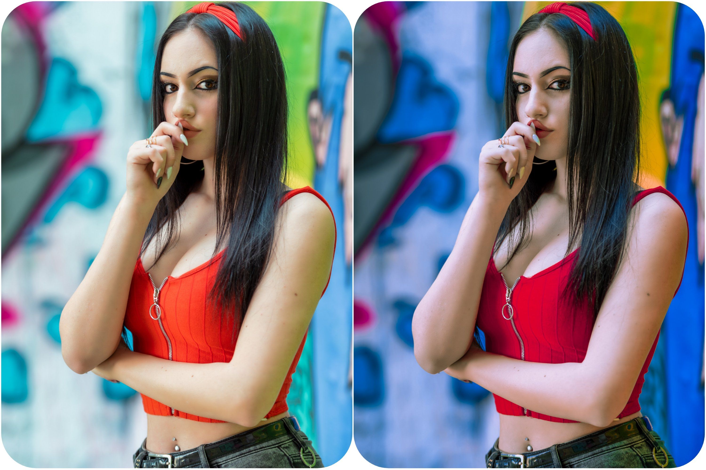 Portrait gallery lightroom preset before and after