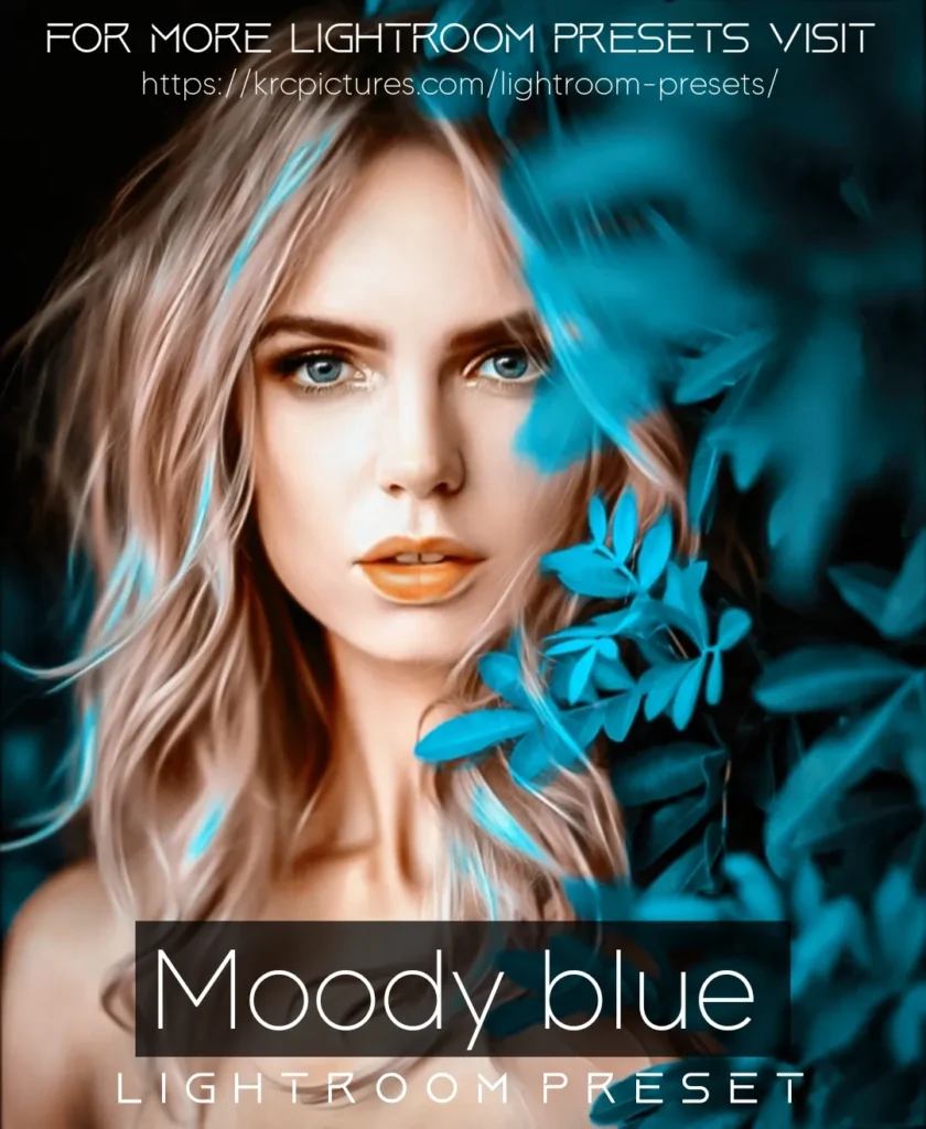 Moody blue lightroom preset download