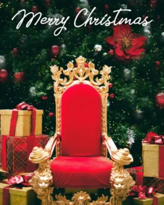 Merry Christmas background (sitting chair) download free