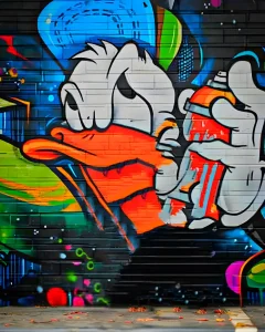 Read more about the article Duck graffiti editing background download