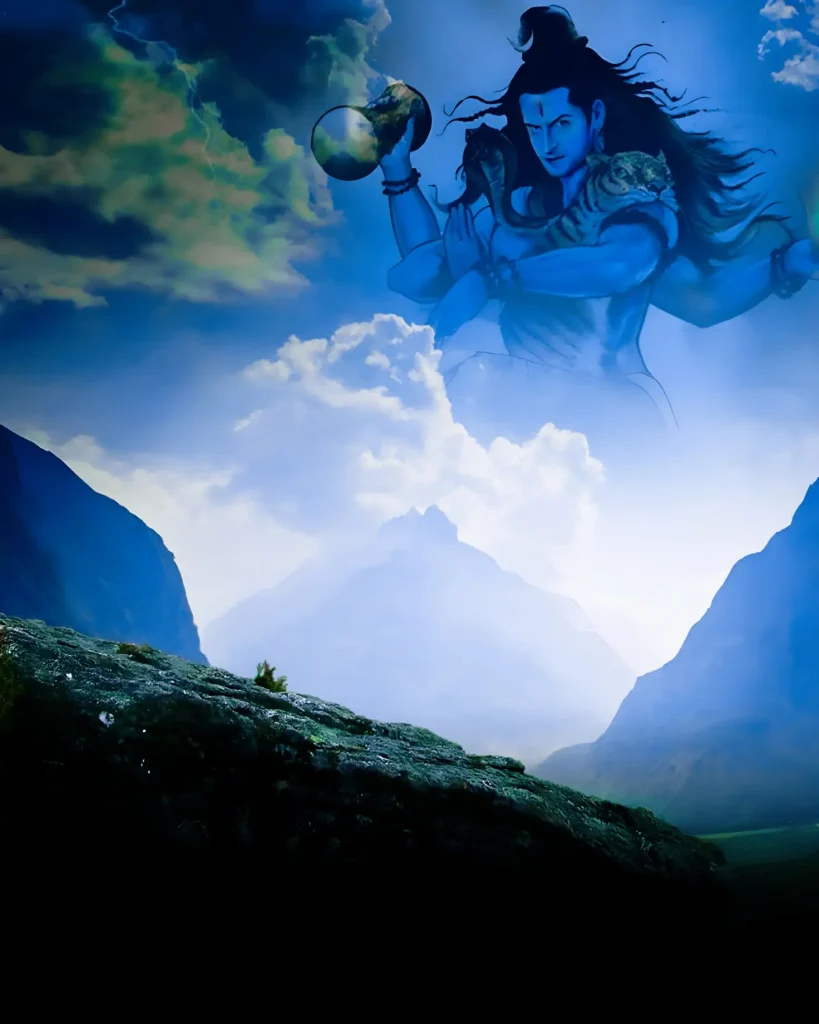 Mahadev In Sky Photo Editing Background Download 2023 Free!!