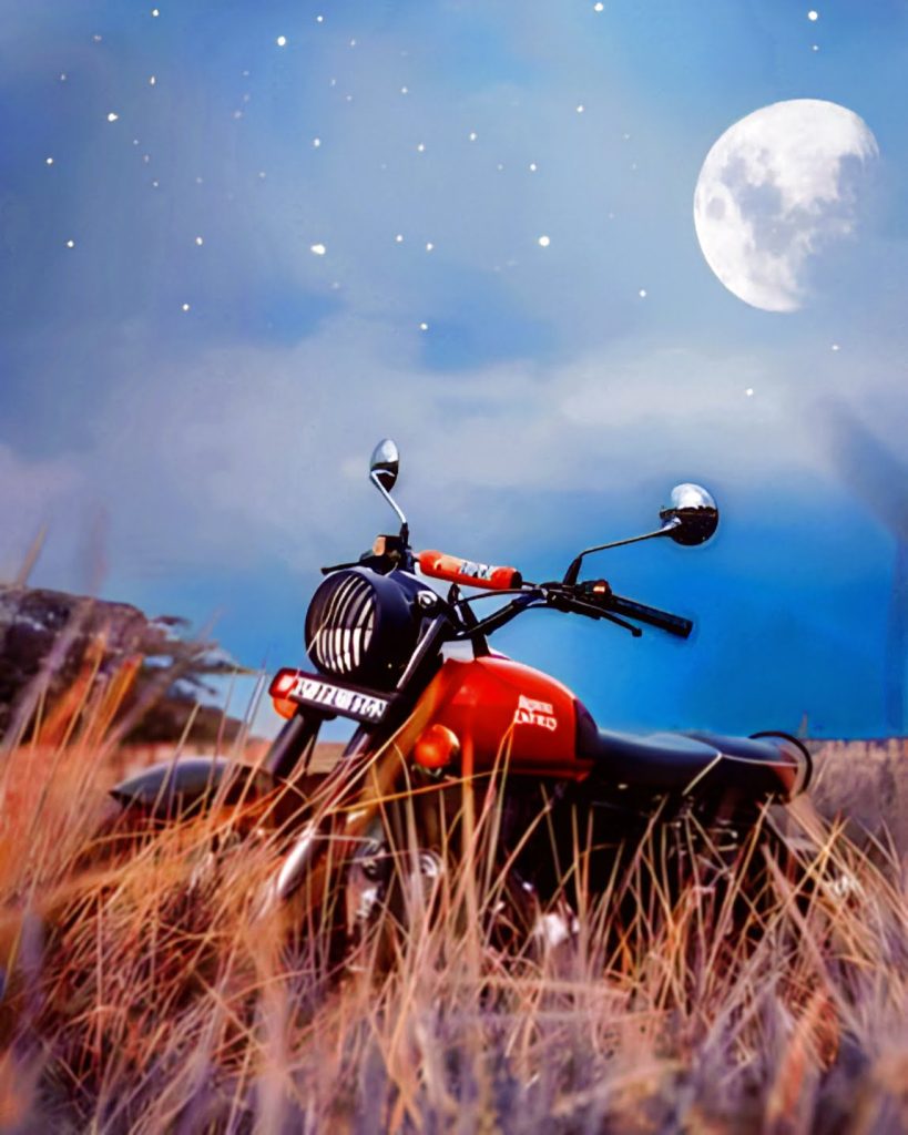 Royal Enfield With Moon Editing Background Download Hd Free!
