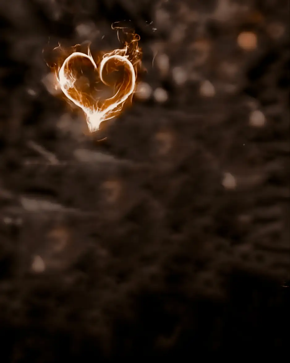 Heart Shape Fire Editing Background Download 2023 Free!!