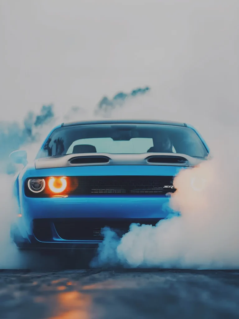 Car with smoke editing background download