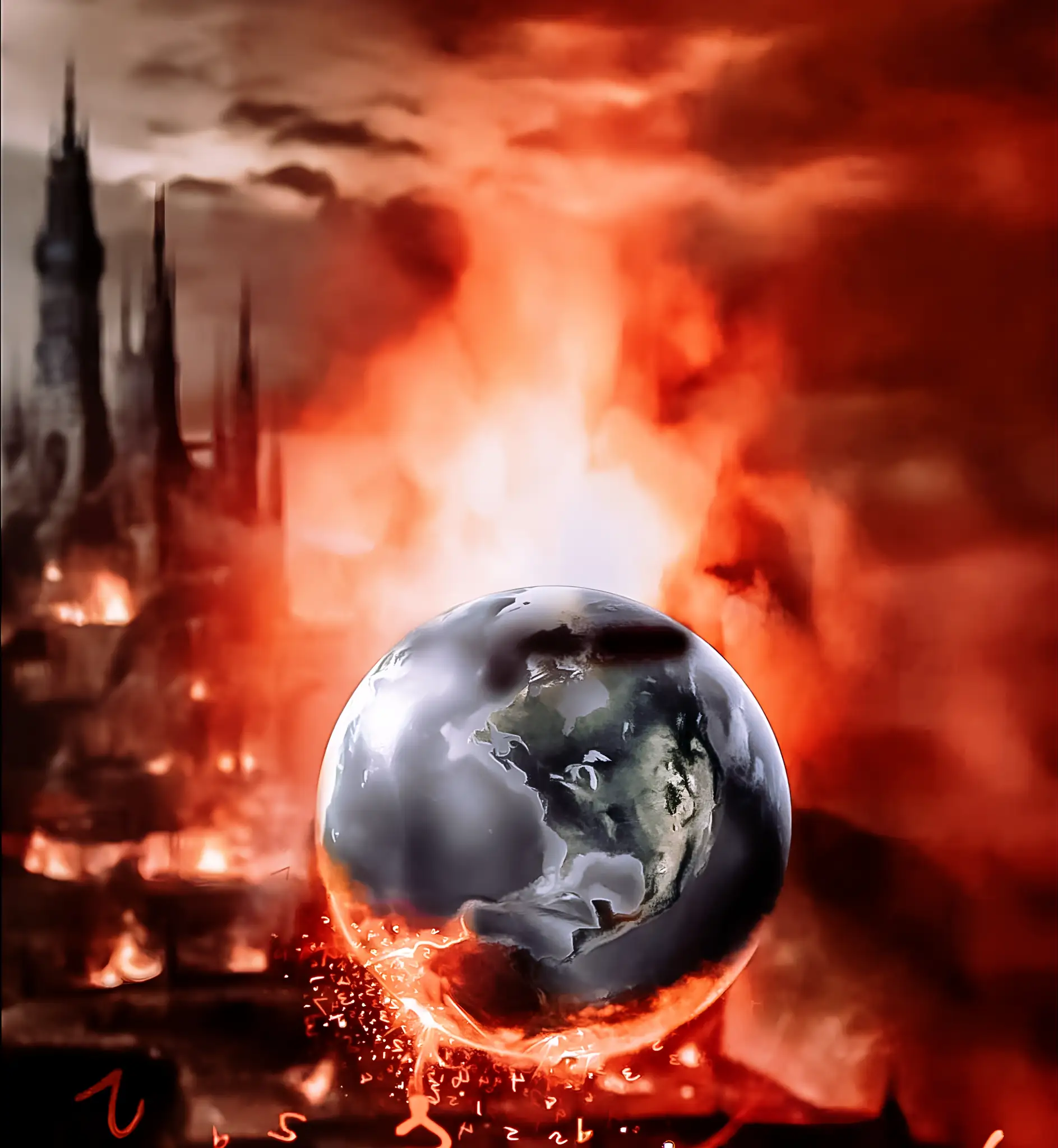 You are currently viewing The earth on fire editing background hd download