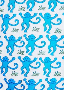 Read more about the article Blue monkey preppy wallpaper