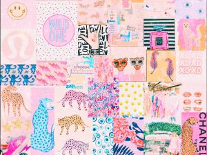 Preppy aesthetic wallpapers in one frame