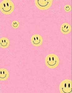 Read more about the article Preppy pink smiley face emoji wallpaper
