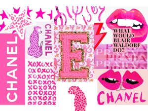 Preppy pink wallpapers in beautiful poster