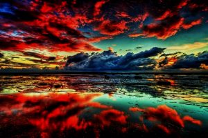 Colorful sky image editing background download for free
