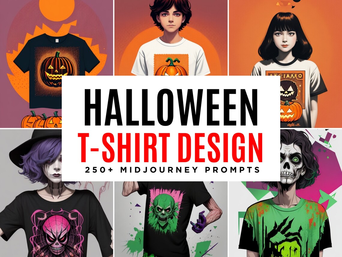 You are currently viewing 250+ Halloween Midjourney Prompts for T-shirt Design
